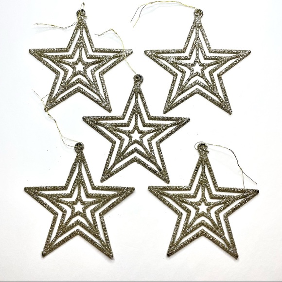 5 Christmas Star Tree Ornaments Christmas Decoration - NWT Gift 🎁 - Picture 4 of 7